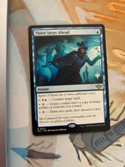 Three Steps Ahead Promo Pack: Outlaws of Thunder Junction Regular MTG Near Mint - Image 1