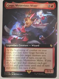 Gogo, Mysterious Mime (Extended Art) Foil #0153 - MTG Final Fantasy - Image 1