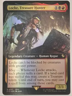 Locke, Treasure Hunter (Extended Art) Foil #0177 - MTG Final Fantasy - Image 1