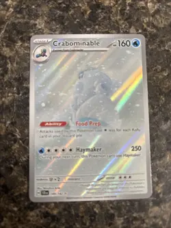 Pokemon TCG Crabominable Holo Card 149/142 Mint Condition - Image 1