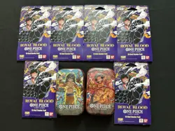 One Piece Card Game 6 packs Sealed OP-10 and 2 sealed tins - Image 1