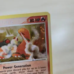 DOUBLE SWIRL 🌀💫 LP Torkoal 12/97 EX Dragon Holo Rare E-Series Pokemon Card - Image 3