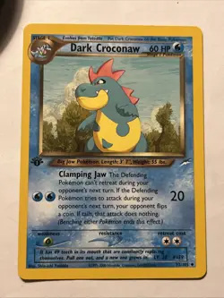 Croconaw Dark 32/105 Neo Destiny Unlimited Edition Regular Card First Edition - Image 1