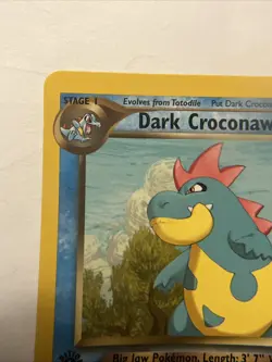 Croconaw Dark 32/105 Neo Destiny Unlimited Edition Regular Card First Edition - Image 2