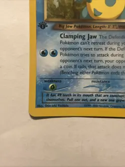 Croconaw Dark 32/105 Neo Destiny Unlimited Edition Regular Card First Edition - Image 5