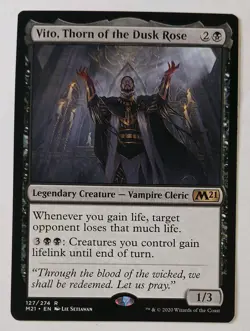 Vito, Thorn of the Dusk Rose #127 (NM) Core Set 2021 M21 Magic MTG - Image 1