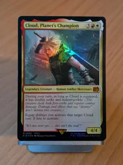 Cloud, Planet's Champion (Foil) - MTG FINAL FANTASY (FIN) - NM - Image 1