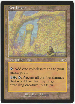 1x Kor Haven MTG Nemesis Lightly Played - Image 1