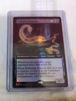 MTG - Enduring Tenacity - Extended Art Foil - Duskmourn: House of Horror - Image 1