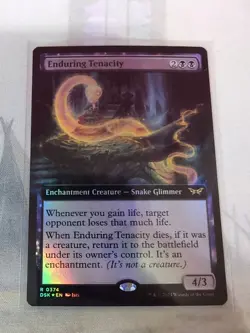 MTG - Enduring Tenacity - Extended Art Foil - Duskmourn: House of Horror - Image 2