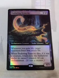MTG - Enduring Tenacity - Extended Art Foil - Duskmourn: House of Horror - Image 3