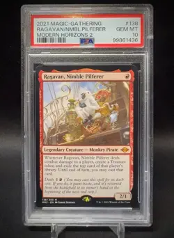 PSA 10 - Ragavan, Nimble Pilferer - MTG Modern Horizons MH2 #138 - GEM MINT - Image 1
