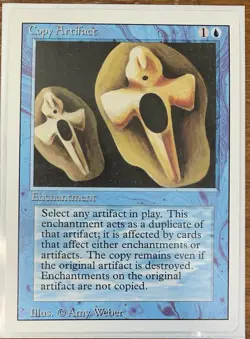 Magic the Gathering ~ MTG ~ 1x Copy Artifact ~ NM REVISED 4th Edition Vintage - Image 1