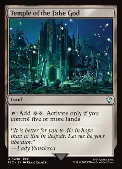 MTG Commander FIN U Temple of the False God #0438 PLAYSET 4X X4 - Image 1