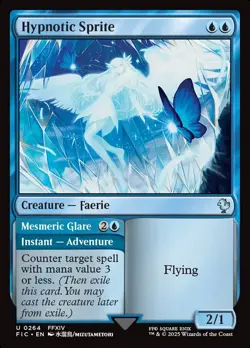 MTG Commander FIN U Hypnotic Sprite #0264 PLAYSET 4X X4 - Image 1