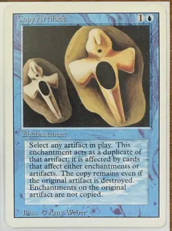 Magic the Gathering ~ MTG ~ 1x Copy Artifact ~ LP~ REVISED 4th Edition Vintage - Image 1