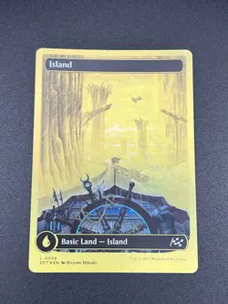 MTG ~ Island ~ #0508 First-Place FOIL - Gold Full Art - Aetherdrift- NM - Image 1