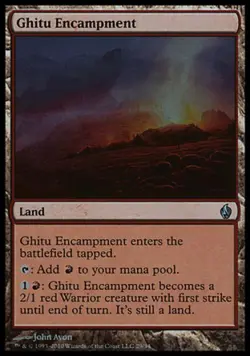 Ghitu Encampment -Foil Medium Play MTG Premium Deck Series: Fire and Lightning - Image 1