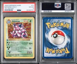 PSA 4 Pokemon Nidoking 11/102 Base Set 1st Edition Shadowless Holo Rare - Image 2