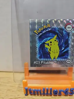 1999 Artbox Pokemon Action Flipz Pikachu Sr01 Series 1 Silver Prism NM - Image 2
