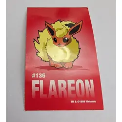 Flareon Sticker Pokemon 1999 Pokemon Vintage Nintendo Game Freak Creatures - Image 1
