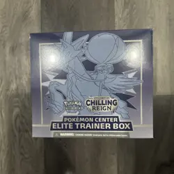 Pokemon Center Exclusive Chilling Reign Ice Rider Error ETB Elite Trainer Box - Image 1