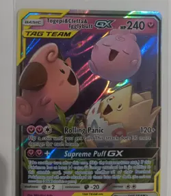 Pokemon Togepi&Cleffa&Igglybuff GX Tag Team 143/236 Sun&Moon Cosmic Eclipse - Image 2