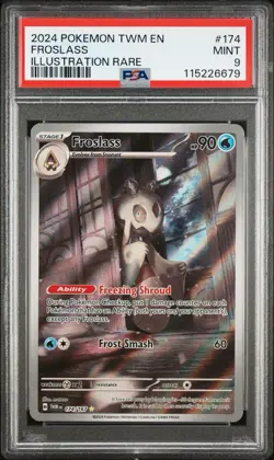 PSA 9 - Froslass 174/167 Illustration Rare - 2024 Pokemon Twilight Masquerade - Image 1