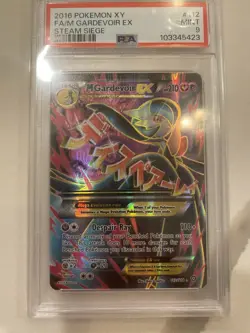 Pokemon M Gardevoir EX Full Art Ultra Rare Steam Siege 112/114 PSA 9 - Image 1