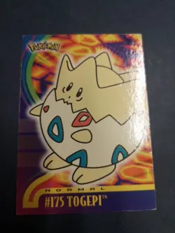 Topps Pokemon Johto Series 1 Non Holo Togepi #175 - Image 1