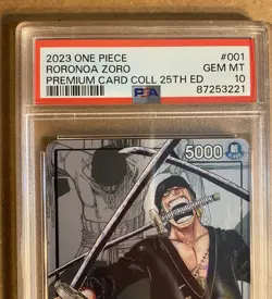 One Piece Roronoa Zoro Premium Card Collection 25th Edition #001 PSA 10 2023 - Image 3