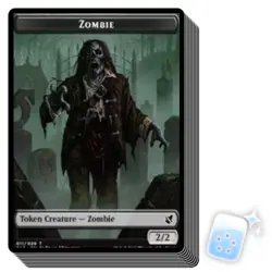 10 pcs ZOMBIE TOKEN (11/29) Commander 2019 Magic MTG MINT CARD - Image 1