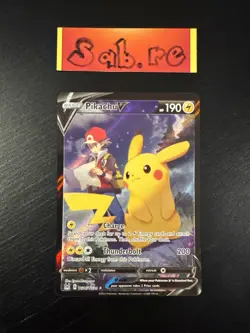 MINT Condition Pikachu V Trainer Gallery SWSH Lost Origin TG16/TG30 Pokemon Card - Image 1