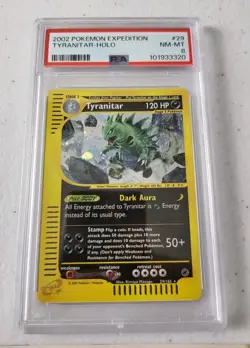Tyranitar 29/165 - Expedition Set *PSA 8 - NM-MT* Holo Rare Pokemon Card - Image 3