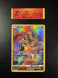 MINT/NM Condition Torkoal Secret Rare SM Cosmic Eclipse 237/236 Pokemon Card - Image 1