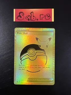 MINT/NM Condition Poke Ball Gold Promo SWSH146 Celebrations Pokemon Card - Image 1