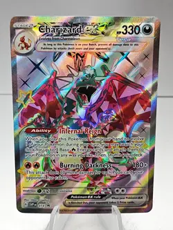 Charizard ex SVP074 Scarlet & Violet Full Art Black Star Promo Pokemon Card -#15 - Image 1