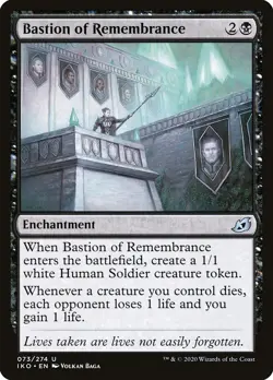 MTG Bastion of Remembrance NM Ikoria IKO Magic Gathering card - Image 1