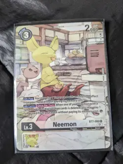 Digimon Card Game - PB-12E 2nd Anniversary Set BT7-080 Neemon Alternate Art - Image 1