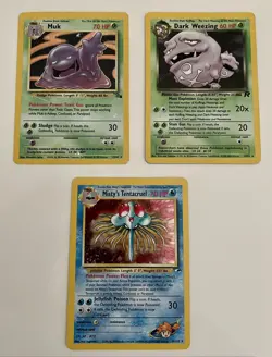 Pokemon Digimon Vintage 3 Foil/225 Card Lot Base Jungle Fossil Wizards 1999 - Image 3