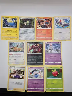 Pokemon lot - 10 Cards Total with 1 Holo Card - Pack Fresh - Image 1