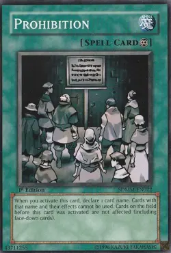 YUGIOH Prohibition Machina Mayhem Structure Deck SDMM-EN022 Common 1st Editio MP - Image 1