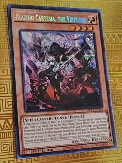 Blazing Cartesia, the Virtuous MP23-EN162 Prismatic Secret Rare 1st NM Yu-Gi-Oh - Image 1