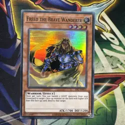 Yugioh! Freed the Brave Wanderer IOC-EN014 Super Rare Unlimited NM - Image 1