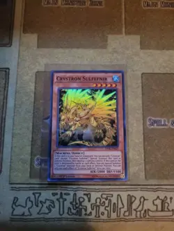 YUGIOH TCG CRYSTRON SULFEFNIR RATE-EN021 SUPER 1ST EDITION NM - Image 1