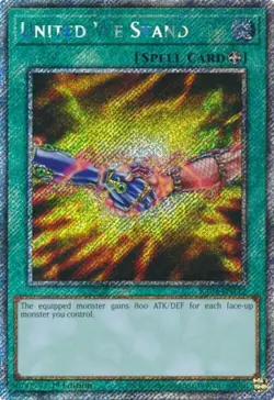 Yugioh! United We Stand - RA03-EN112 - Platinum Secret Rare - 1st Edition Near M - Image 1