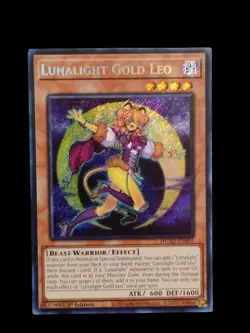 Yu-Gi-Oh! Lunalight Gold Leo Duelist Advance DUAD-EN005 1St Edition Secret Rare - Image 1