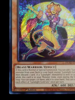 Yu-Gi-Oh! Lunalight Gold Leo Duelist Advance DUAD-EN005 1St Edition Secret Rare - Image 3