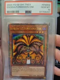 PSA 10 GEM MINT - Exodia The Forbidden One - Quarter Century Secret Rare - Image 1