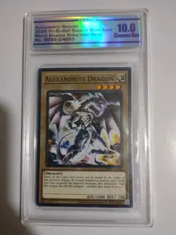 Yu-Gi-Oh Card TCG Alexandrite Dragon SDBE-EN003 NM Unlimited Graded Crown GEM 10 - Image 1